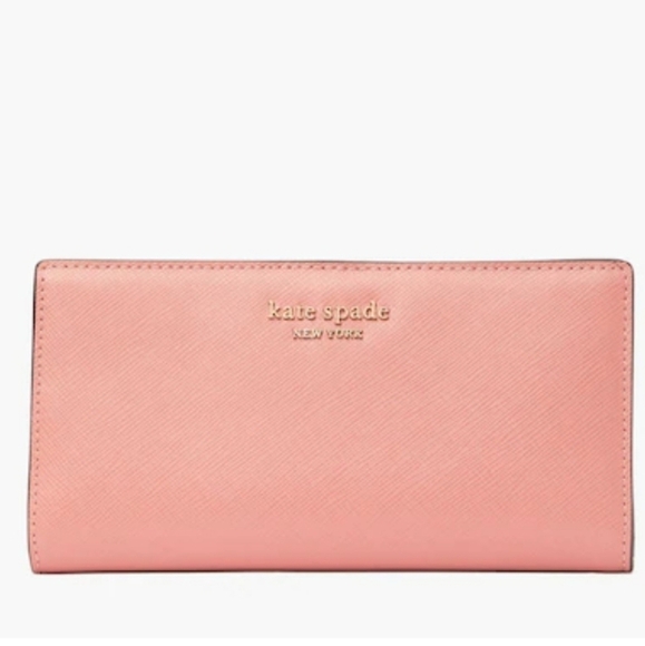 Kate spade Spencer Slim Bifold Wallet Serene Pink - Picture 1 of 7